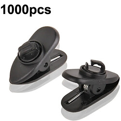 Wewoo 1000pcs Rotary Casque Câble Clip noir Pince Titulaire Mount Collar Vêtements