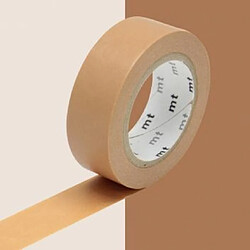 Masking tape unicolore - Marron liège - 1,5 cm x 7 m