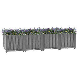 Maison Chic Jardinière,Lit surélevé - Bac à fleurs - pot de fleur 160x40x38 cm Polypropylène -GKD63024