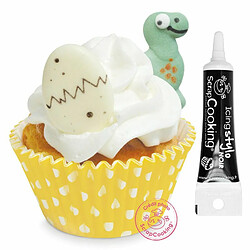 Scrapcooking Décors sucrés dinosaures + Stylo de glaçage noir