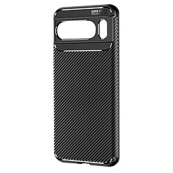 Avizar Coque pour Google Pixel 8 Pro Silicone Fibre de Carbone série Classic Carb Noir