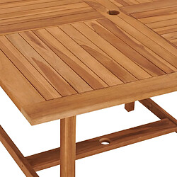 Acheter vidaXL Table à dîner de jardin 110x110x75 cm Bois massif de teck