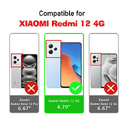 Acheter Htdmobiles Coque pour Xiaomi Redmi 12 4G - housse etui silicone gel fine 360 integrale (avant et arriere) + film ecran - TRANSPARENT