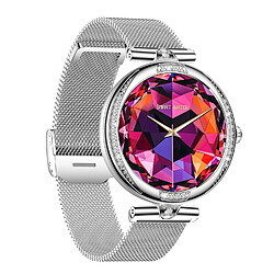 Yonis Montre Connectée Argentée Écran AMOLED