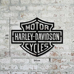 DEKORY Décoration Murale Moto en Métal Harley Davidson - 90x69 cm