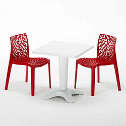 Avis Grand Soleil Table et 2 chaises colorées polypropylen