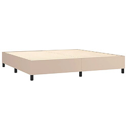 Acheter Maison Chic Lit Adulte - Lit simple Lit à sommier tapissier avec matelas moelleux - Meuble de Chambre - Cappuccino 200x200 cm -MN34114