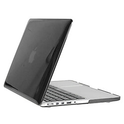 Wewoo Housse Étui noir pour Macbook Pro Retina 15,4 pouces Chapeau-Prince 3 en 1 Crystal Hard Shell En Plastique Boîtier de Protection avec Clavier Guard & Port Dust Plug