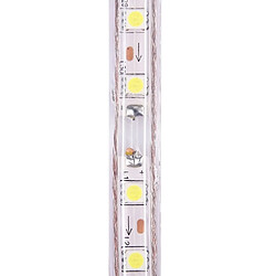 Acheter Wewoo Ruban LED Waterproof blanc Bande de lumière étanche IP65 SMD 5730 avec prise de courant, 120 / m, Longueur: 1 m, AC 220V chaud