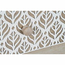 Avis Caisson à Tiroirs DKD Home Decor 80 x 42 x 80 cm Naturel Blanc Feuille d'une plante