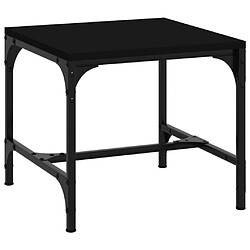 Maison Chic Table basse,Table Console Table d'appoint, Table pour salon Noir 50x50x35 cm Bois d'ingénierie -MN15081