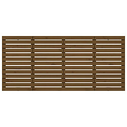 Avis vidaXL Tête de lit murale Marron miel 206x3x91,5 cm Bois massif de pin