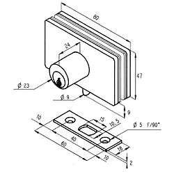 Avis Serrure de vitrine 1 cylindre Chromé mat - STREMLER - 1450.31.0