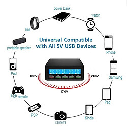 Universal Chargeur rapide portable multiport USB LCD 50W Fast for Small Power Bank | Chargeur de téléphone mobile