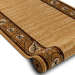 RUGSX TAPIS DE COULOIR BCF FELIKS vieil or 140 cm 140x270 cm