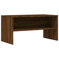 vidaXL Meuble TV chêne marron 80x40x40 cm bois d'ingénierie