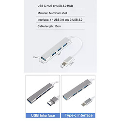 Acheter Cfsyls Adaptateur multi-répartiteur USB 3.0 de type C à 4 ports