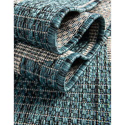 Hadorn Tapis d'Extérieur - 185x125 - Turquoise - Tulum pas cher