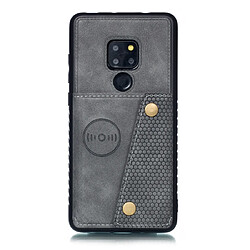 Wewoo Coque Fashion Etui de protection en cuir pour Huawei Mate 20 Gris