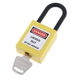 Acheter Cadenas de consignation de sécurité à clé à clé, nylon identique, 38 mm, manille jaune