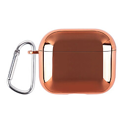 Coque en TPU antichoc, électroplaqué, or rose pour votre AirPods 3