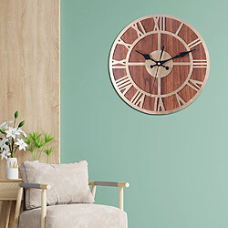 Acheter Horloge Murale Moderne Vintage 3D Chiffre Romain Maison Ornement De Chambre Or C