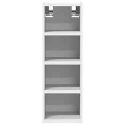 Avis vidaXL Armoire suspendue blanc 20x29,5x60 cm bois d'ingénierie