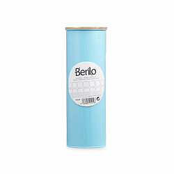 Acheter Berilo Brosse de salle de wc Bleu Métal Bambou Plastique 9,5 X 27 X 9,5 cm (6 Unités)