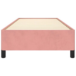 Acheter vidaXL Cadre de lit sans matelas rose 80x200 cm velours