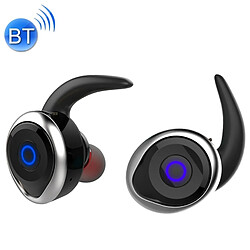 Wewoo Oreillette Bluetooth argent pour iPhone, Samsung, , Xiaomi, HTC et Autres Smartphones Sport Casque Étanche Sans Fil V4.2 Stéréo Écouteur, Soutien TWS,