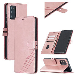 Etui en PU classique avec support or rose pour votre Samsung Galaxy S20 FE/S20 FE 5G