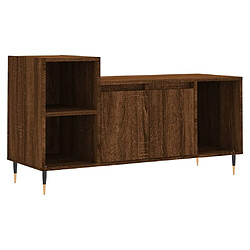 Maison Chic Meuble TV scandinave - Banc TV pour salon Chêne marron 100x35x55 cm Bois d'ingénierie -MN38660