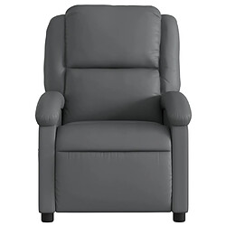 Avis vidaXL Fauteuil de massage inclinable Gris Similicuir