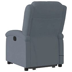 Acheter vidaXL Fauteuil inclinable de massage électrique gris foncé velours