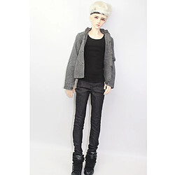 vêtements de poupée de mode accs gilet et jeans pantalon pour poupée oncle bjd 70cm noir pas cher