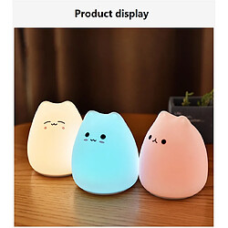 Avis Universal Lampe de nuit pour enfants de dessin animé Lampe de chevet en silicone Capteur tactile RGB Lampe de bureau de décoration de chambre à coucher Soft Decorative Night Light | LED Night Light