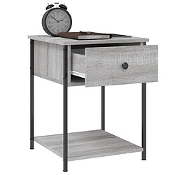 Acheter Maison Chic Table de chevet, Table de Nuit pour chambre salon sonoma gris 44x45x58 cm bois d'ingénierie