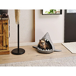 Beliani Lit pour animal PIRANHA Filz Gris clair