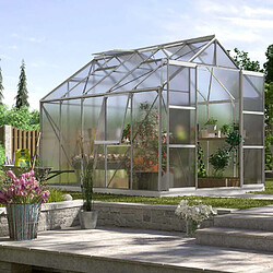 Vitavia Serre de jardin en polycarbonate 4 mm et aluminium anodisé avec embase Jupiter Longueur de 321 cm.