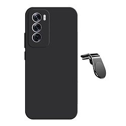 NIS Kit Support Magnétique L + Housse Silicone Oppo Reno12 Noir