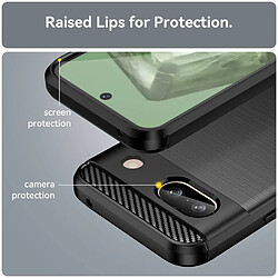 Avis Htdmobiles Coque pour Google Pixel 8a - housse etui silicone gel carbone + film ecran - NOIR