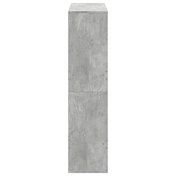 Acheter vidaXL Cloison de séparation gris béton 100x33x135cm bois d'ingénierie