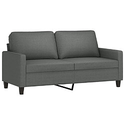 Acheter Maison Chic Ensemble de canapés 2 pcs avec coussins, Canapé droit Sofa pour Salon Gris foncé Tissu -GKD113586