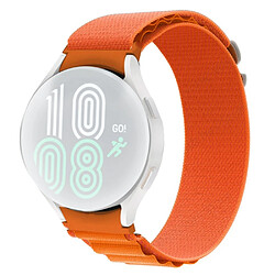 Bracelet en nylon boucle à crochet en G pour votre Samsung Galaxy Watch 5 40mm/44mm/Watch 5 Pro 45mm/Watch4 40mm/44mm - orange