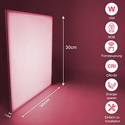 Acheter ZMH LED Ceiling Light Ceiling Light Dimming Remote Control -18W Colour Changing Square