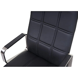 Acheter Mendler Chaise de bureau HWC-A57 chaise pivotante, cuir pleine fleur + similicuir, acier affiné ISO9001 ~ noir