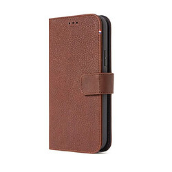 Decoded Étui de Protection pour iPhone 12 Mini Folio Détachable MagSafe Marron