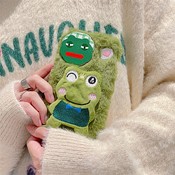 Avis GUPBOO Étui pour iPhone13ProMax Peluche Shy Frog Fun Coque de téléphone Couple Miroir