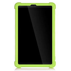 Coque en silicone souple avec béquille coulissante vert pour votre Lenovo Tab M8 8705/8505