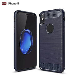 Universal Couverture de téléphone Yyh pour iPhonex Case Shell en fibre de carbone brossé Silicone Soft TPU